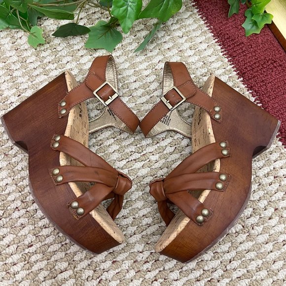 Korks Dawson Sedge Sandals in Brown Size 8 - Picture 6 of 14